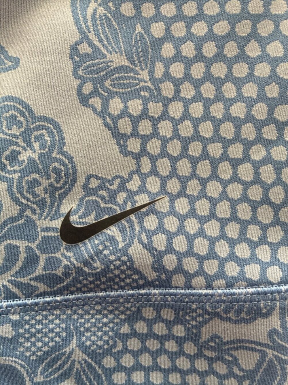 Nike Sculpt Victory High Rise Leggings Womens M Blue Dri-FIT Floral - Picture 2 of 13